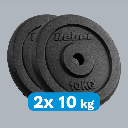 Set of Plates Metal 2 x 10kg Ø31mm