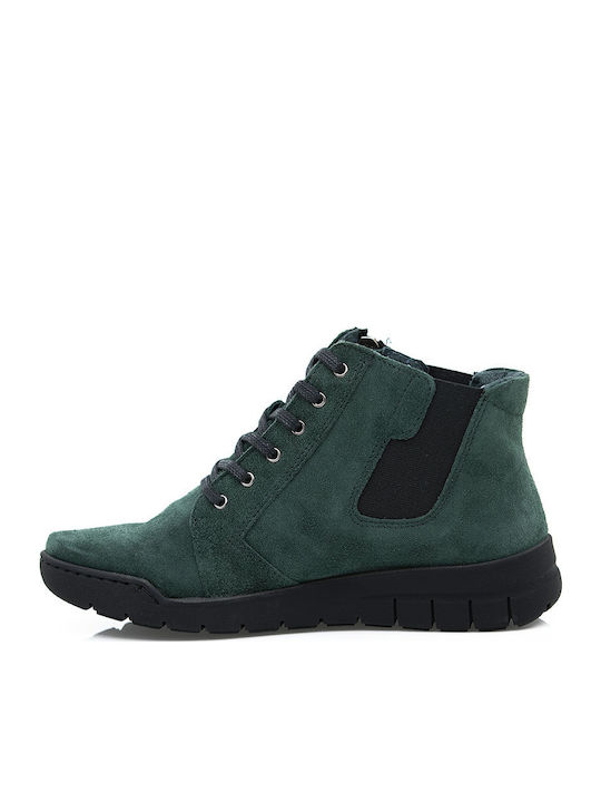 Stiefeletten Damen Grün