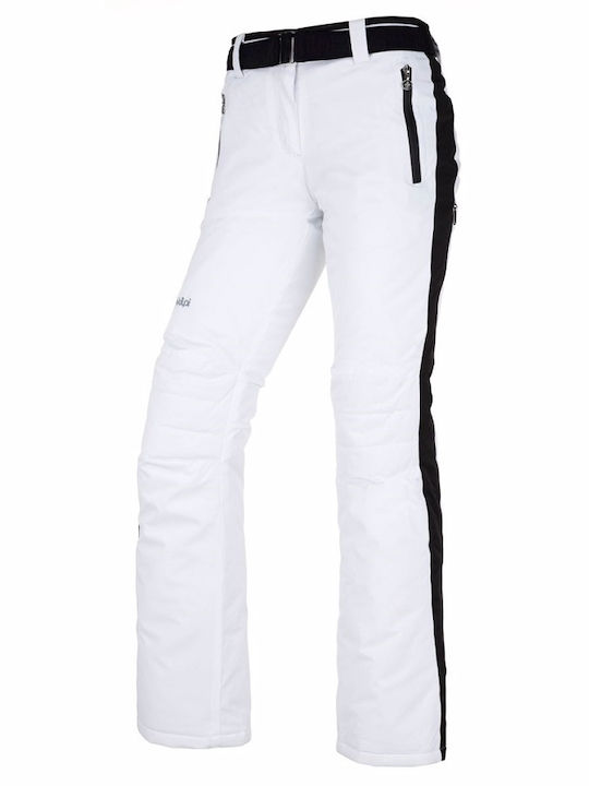 Kilpi JL0194KI-WHT Pantaloni de schi și snowboard pentru femei Ski & Snowboard Alb