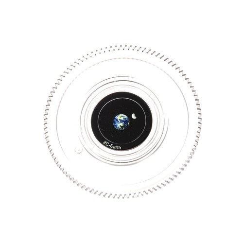 Izoxis LED Drehend Kinderprojektorlampe mit Sternenprojektion Weiß 11x11cm