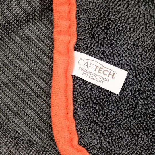 Cartech Πανί Μικροϊνών Στεγνώματος Αυτοκινήτου 600gsm Γκρι 60x40cm