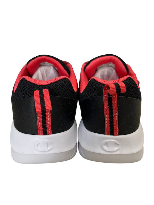 Softy Evolve G Ps Low Cut Kids Sports Shoes Running with Hoop & Loop Closure Black