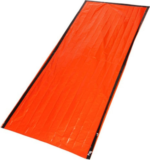 Survival Sleeping Bag Thermal Zola Foldable Orange Waterproof Windproof Material 213x9