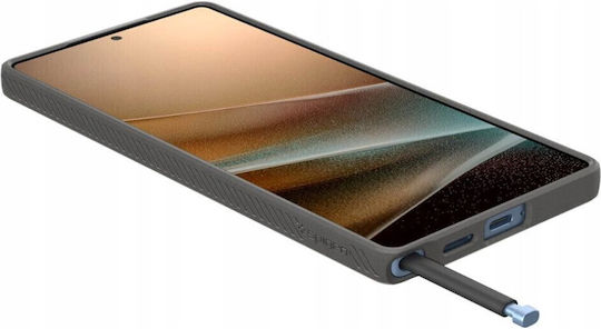 Spigen Liquid Air Umschlag Rückseite Silikon 0.3mm Wasserdicht Marble Grey (Galaxy S25 Ultra,Samsung S25 Ultra)
