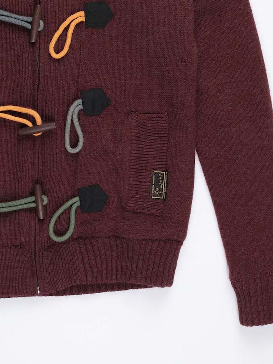 Men's Cardigan Bordeaux