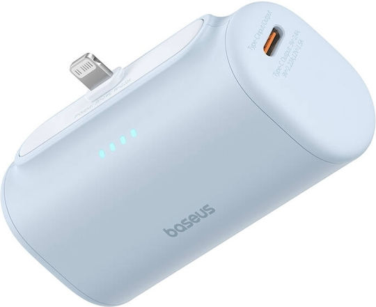 Baseus Compact Lightning Edition Power Bank 5000mAh 20W με Θύρα USB-C Μπλε