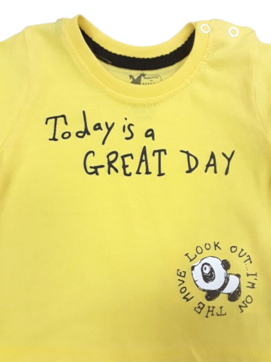 Domina Kids Clothing Set with Pants Yellow 2 Pieces