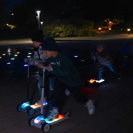Sun Baby Scuter Copii Pliabil Lumiride 3 Roți Pentru 3+ Ani Albastru Deschis