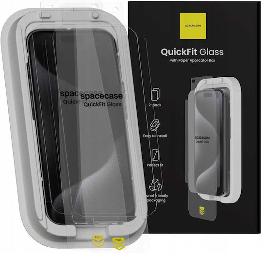 Spacecase Tempered Glass 2buc (iPhone 15 Pro Max)