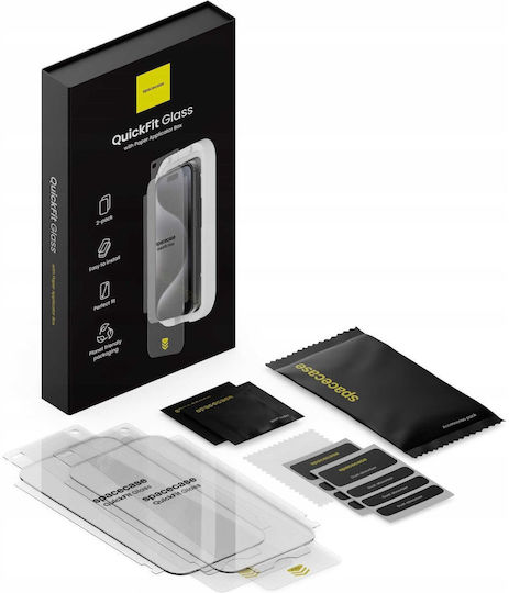 Spacecase Tempered Glass 2buc (iPhone 15 Pro Max)