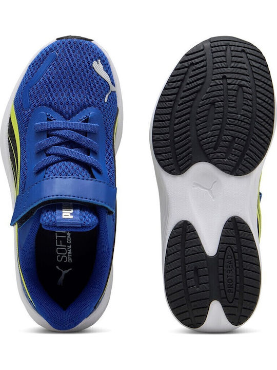 Lite Ac Kids Sneakers with Hoop & Loop Closure Blue
