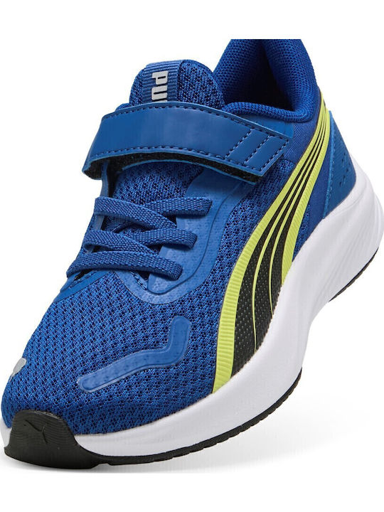 Lite Ac Kids Sneakers with Hoop & Loop Closure Blue