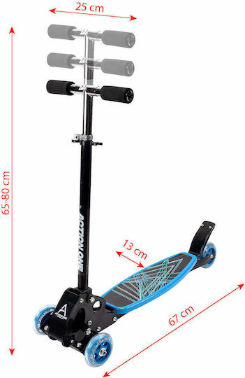 Action One Kids 4-wheel Foldable Scooter Rookie Blue