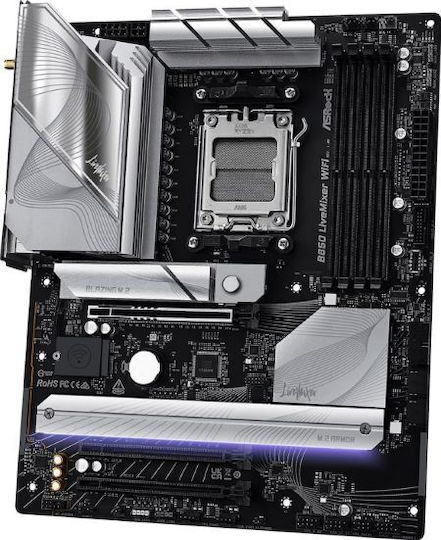 ASRock B850 LiveMixer WiFi Motherboard ATX with AMD AM5 Socket