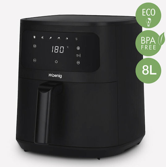 HKoenig Air Fryer 8lt Μαύρο