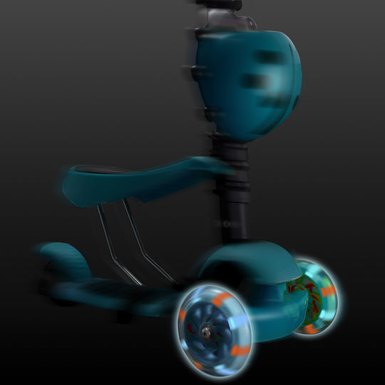 Action One Kids Scooter 3-Wheel with Seat Blue
