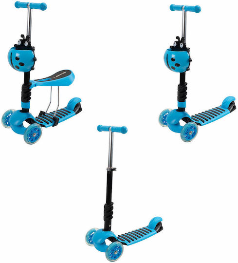 Action One Kids Scooter 3-Wheel with Seat Blue