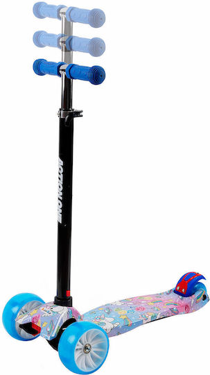 Action One Kinder 3-Rad-Roller Lichter Süße Träume Einhörner Blau