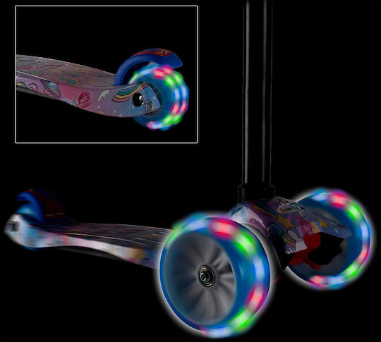 Action One Kinder 3-Rad-Roller Lichter Süße Träume Einhörner Blau