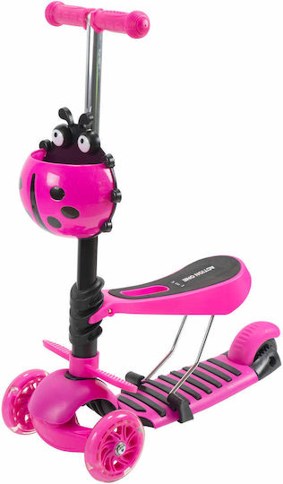 Action One Kids 3-wheel Scooter Seat Smart Kid 5 In 1 Pink
