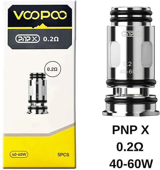 Voopoo Pnp X Coil Αντιστάση Ηλεκτρονικών Τσιγάρων 1ohm 5τμχ