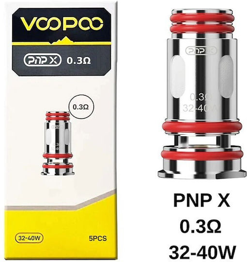 Voopoo Pnp X Coil Αντιστάση Ηλεκτρονικών Τσιγάρων 1ohm 5τμχ