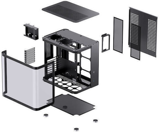 Jonsbo TK-2 2.0 Gaming Midi Tower Κουτί Υπολογιστή με Πλαϊνό Παράθυρο Μαύρο