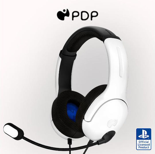 PDP Airlite Pro PS Безжични Надушници Гейминг Слушалки с Bluetooth Свързаност Бели за PS4 / PS5
