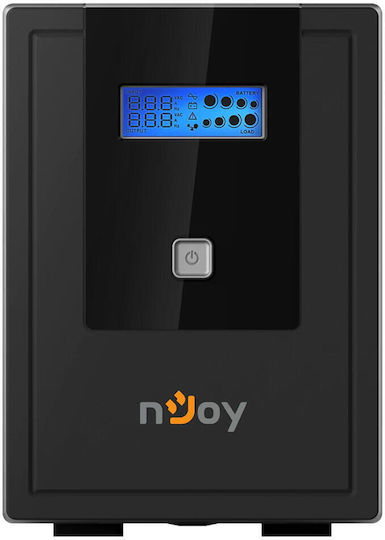 NJOY Cadu 2000 UPS Line-Interactive 2000VA 1200W με 4 Schuko Πρίζες