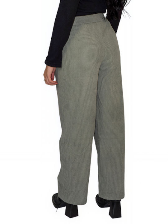 Morena Spain Women's Corduroy Trousers in Regular Fit Veraman