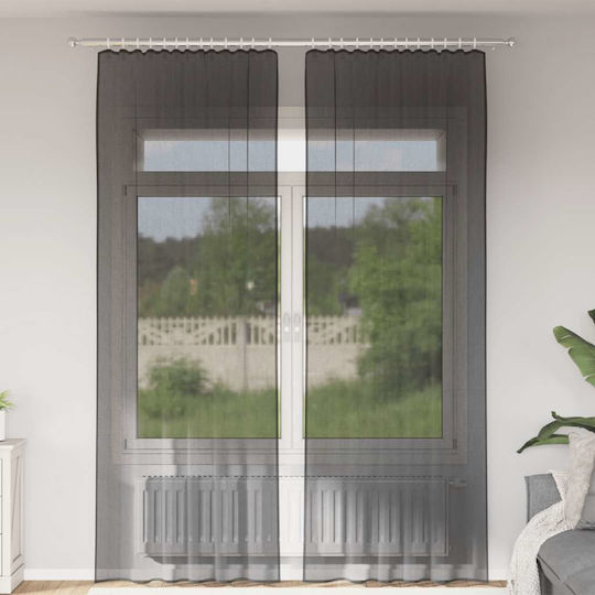 vidaXL Κουρτίνες με Τρέσα 140x260εκ. vidaXL Κουρτίνες με Τρέσα 140x260εκ.