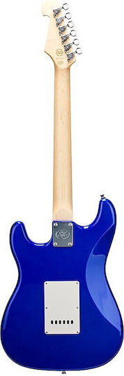 SX Guitars Ηλεκτρική Κιθάρα ST Style Μπλε με Θήκη