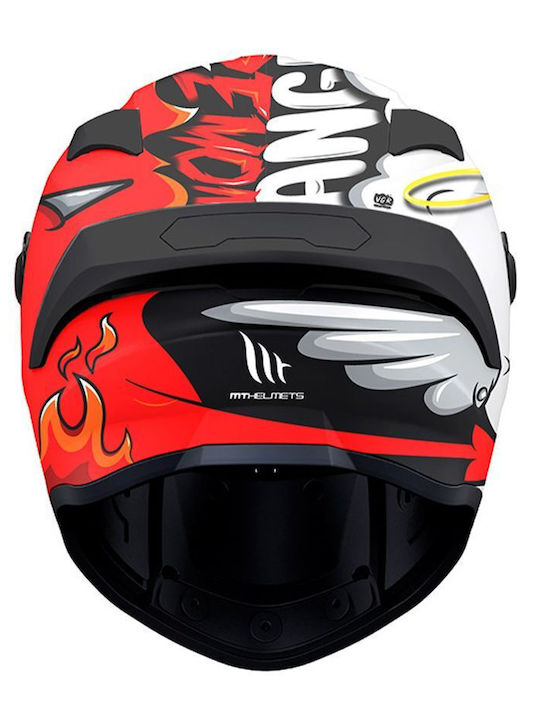 MT Targo S Angeldemon B2 Red Gloss Κράνος Μηχανής Full Face DOT / ECE 22.06 1450gr