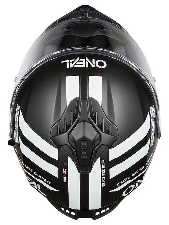 O'Neal Challenger Warhawk V.25 Black/White/Red Motorcycle Helmet Full Face ECE 22.06 1490gr with Sunvisor