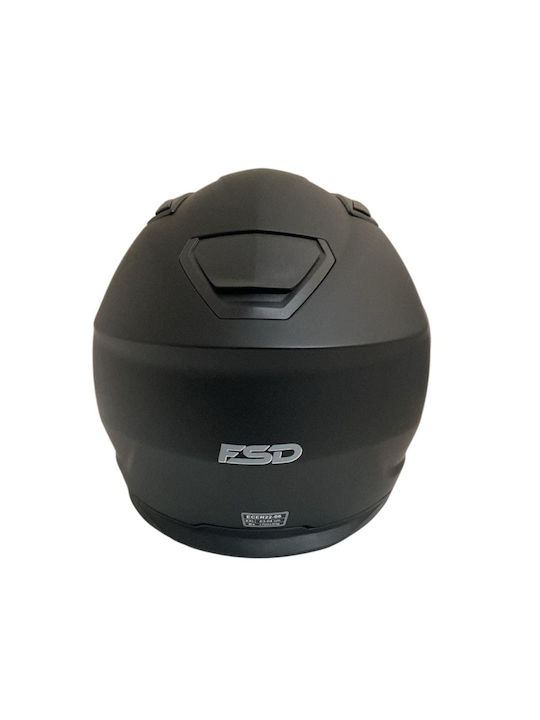 Faseed Black Matt Motorcycle Helmet Flip-Up ECE 22.06 with Sunvisor