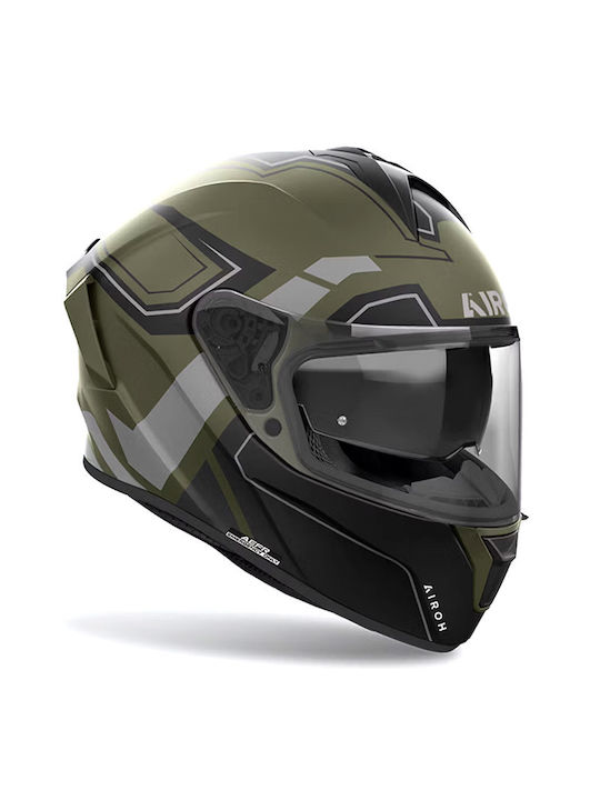 Airoh Spark 2 Dart Military Matt Motorcycle Helmet Full Face ECE 22.06 1590gr with Pinlock and Sunvisor