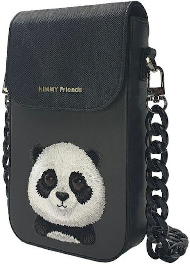 Nimmy Phone Bag Black Big Eyed Pet 2.0 Panda
