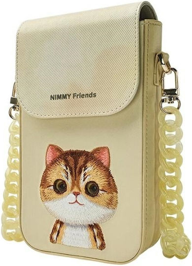 Nimmy Phone Bag Khaki Big Eyed Pet 2.0 Cat