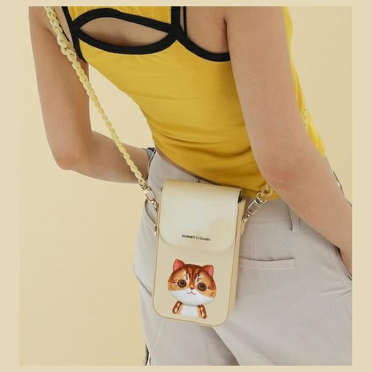 Nimmy Phone Bag Khaki Big Eyed Pet 2.0 Cat