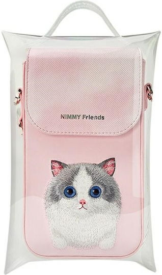 Nimmy Phone Bag Pink Big Eyed Pet 2.0 Cat