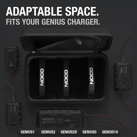 Noco Car Battery Jump Starter Carrying Case Compatible with Genius 1 / Genius 10 / Genius 2 / Genius 2D / Genius 5