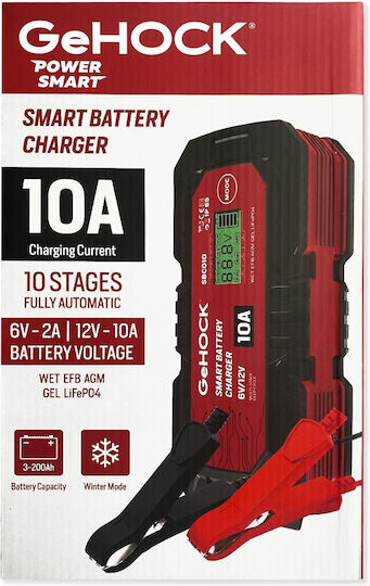 GeHock Car Battery Charger & Maintainer 12V 10A 160W