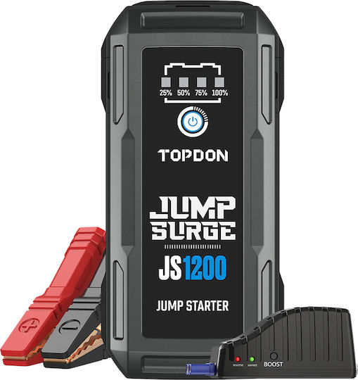 Topdon JumpSurge1200 Portable Car Battery Jump Starter 10000mAh with Power Bank / USB / Φακό 12V