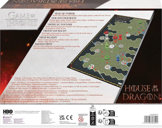 Board Game House of the Dragon for 2-4 Players 17+ Years Old (EN) Cartamundi