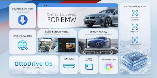 Ottocast Carplay адаптер за кола за БМВ