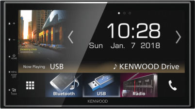 Kenwood Car Audio System 2DIN (Bluetooth/USB/WiFi/GPS/Apple-Carplay/Android-Auto)