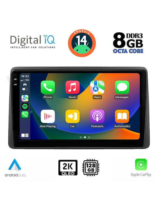 Digital IQ Car Audio System for Nissan Navara 1998-2004 (Bluetooth/USB/AUX/WiFi/GPS/Apple-Carplay/Android-Auto) with Touch Screen 10"