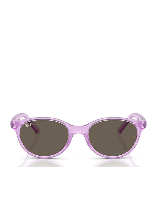 Ray Ban Schmetterling Kinder-Sonnenbrillen mit Polarisiertem Spiegelglas Lila für 3-8 Jahre