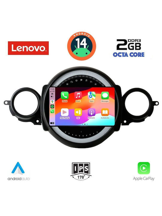 Lenovo Car Audio System for Mini Cooper / Clubman (Bluetooth/USB/AUX/WiFi/GPS) with Touch Screen 9"