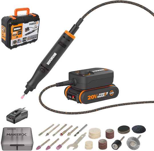 Worx MakerX Строителен шлайф 1x2Ах с Регулиране на Скоростта